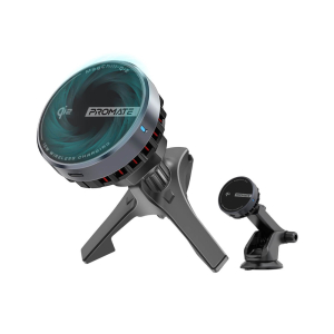 بروميت MagChill- Qi2 شاحن سيارة لاسلكي للهواتف الذكية بقوة 15، فائق السرعة حاصل على شهادة Qi2، يدعم تقنية التبريد الذاتي، نظام حماية الشحن واكتشاف الأجسام الغريبة، دوران بزاوية 360 درجة، خيارات تركيب متعددة