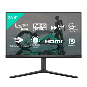 شاشة كمبيوتر الألعاب فيليبس افينا 3000 مقاس 23.8 بوصة فل اتش دي 1920X1080، تقنية العرض IPS، معدل التحديث 180 هيرتز، سرعة الاستجابة 0.5