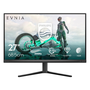 شاشة ألعاب فيليبس افينا 5000 مقاس 27 بوصة 2K كيو اتش دي 2560x1440، اتش دي ار 400، تقنية العرض IPS، معدل التحديث 200 هيرتز، سرعة الاستجابة 0.5