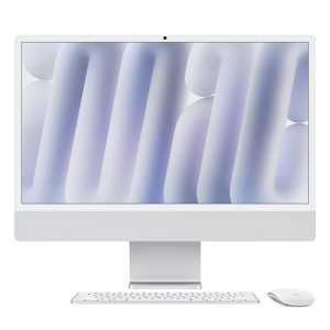 ابل آي ماك 24 بوصة شريحة M4 معالج 10 نوى، الرامات 16 جيجابايت، سعة التخزين 1 تيرا بايت SSD، كرت الشاشة 10 كور، الشاشة ريتنا 4.5K، نظام التشغيل macOS Sequoia - فضي