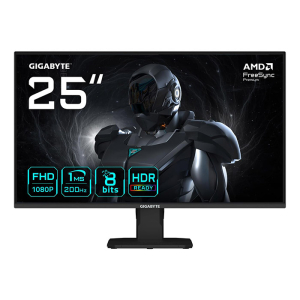 شاشة ألعاب جيجابايت GS25F2 مقاس 24.5 بوصة، فل اتش دي 1920x1080، تقنية العرض IPS، معدل التحديث 200 هيرتز، سرعة الاستجابة 1 ملي ثانية، تقنية المزامنة AMD فري سينك بريميوم، سماعات داخلية مدمجة - اسود