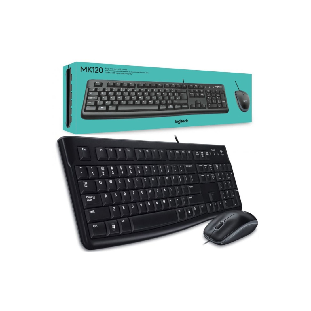 Logitech MK120 USB Wired Keyboard &amp; Mouse